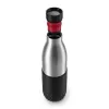 EMSA Bludrop Sleeve N3111100 botella de bebida uso diario 700 ml acero inoxidable negro, acero inoxidable
