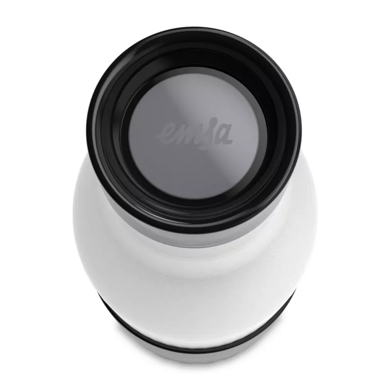 EMSA Bludrop Sleeve N3111100 botella de bebida uso diario 700 ml acero inoxidable negro, acero inoxidable