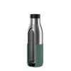 EMSA Bludrop Sleeve N3111100 botella de bebida uso diario 700 ml acero inoxidable negro, acero inoxidable