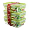 EMSA 508570 recipiente para conservar alimentos caja rectangular 0,55 L transparente 3 uds.