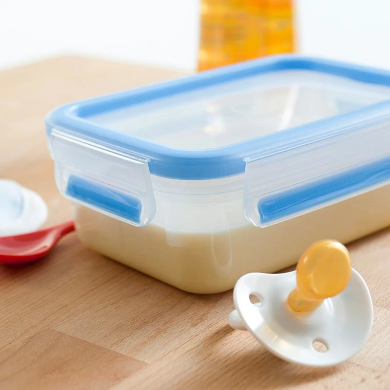 EMSA 508570 recipiente para conservar alimentos caja rectangular 0,55 L transparente 3 uds.