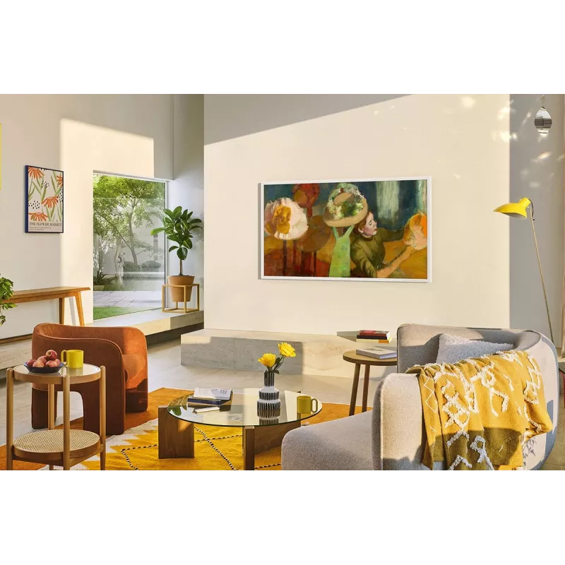 Samsung The Frame GQ50LS03FAUXZG Smart TV QLED 4K UHD de 50 pulgadas (127 cm), Art Mode, HDR10+, Wi-Fi, Bluetooth, One Connect Box, negro