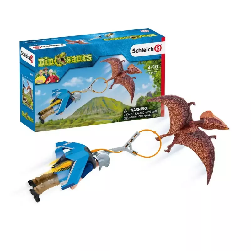 Schleich Dinosaurios caza con jetpack