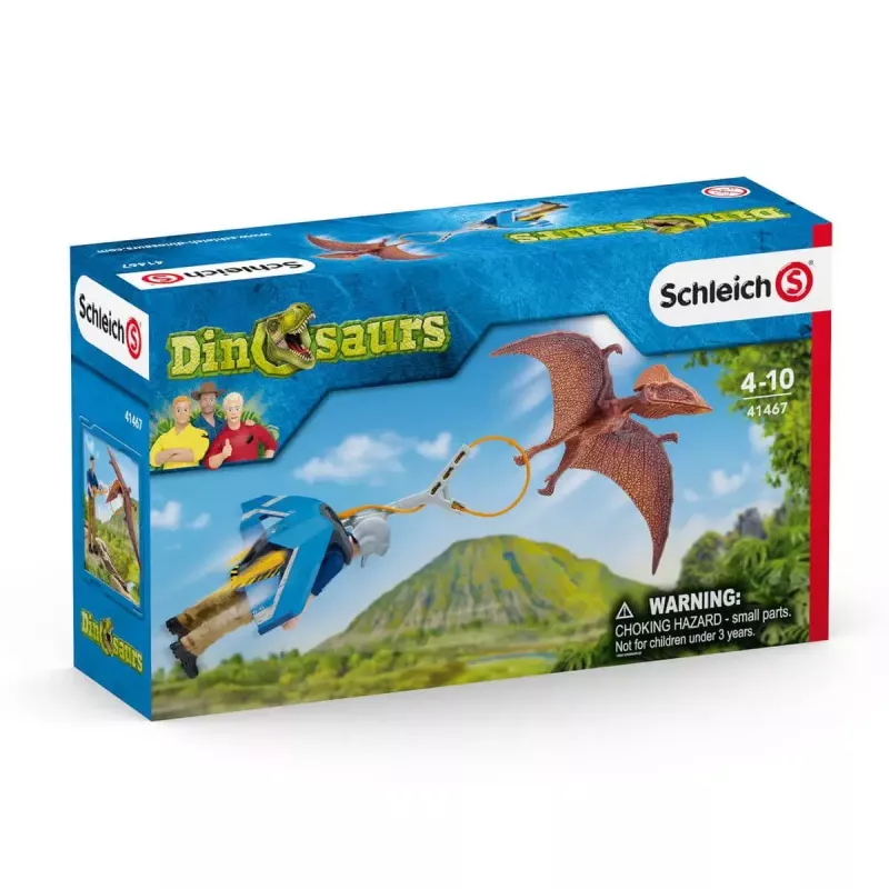 Schleich Dinosaurios caza con jetpack