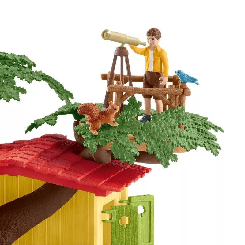 Set de juego Schleich FARM WORLD casa del árbol de aventuras