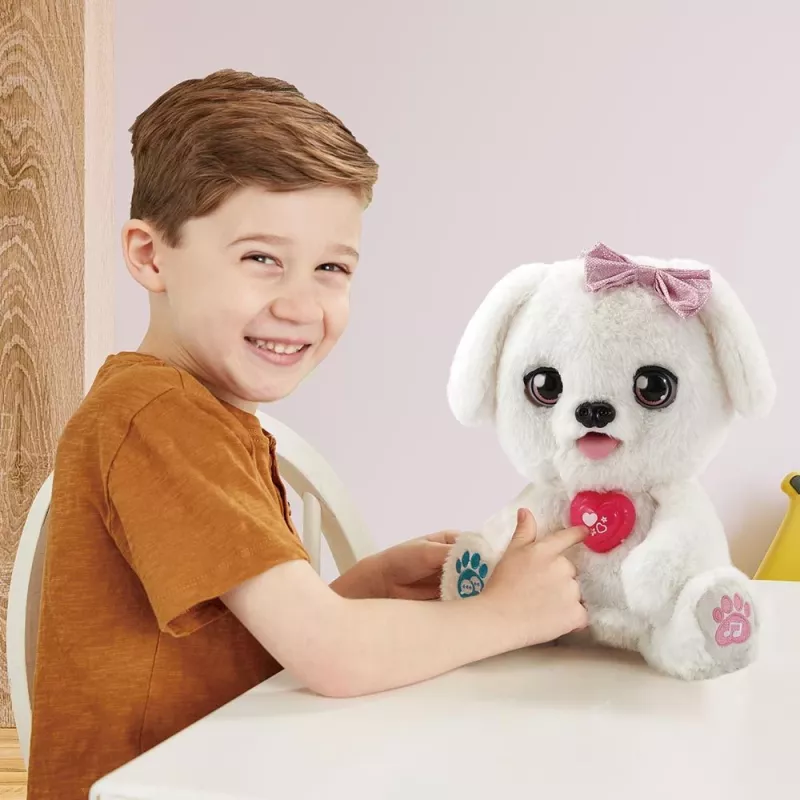 Peluche VTech Schlecki el cachorro abrazable — cachorro de peluche interactivo de VTech