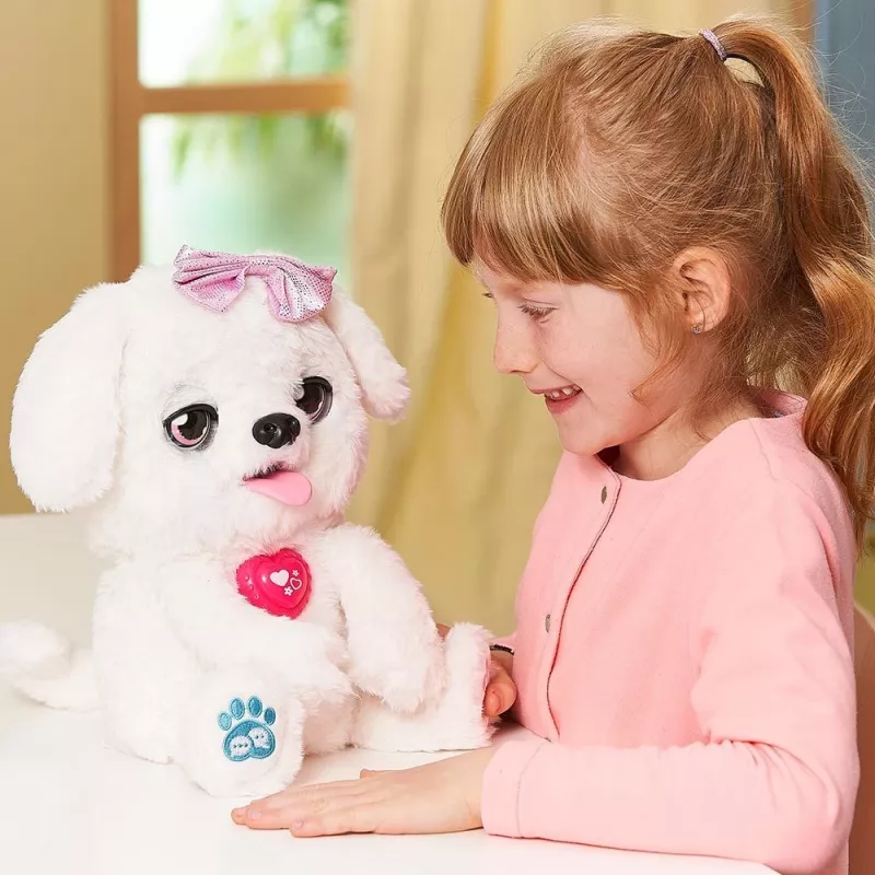 Peluche VTech Schlecki el cachorro abrazable — cachorro de peluche interactivo de VTech