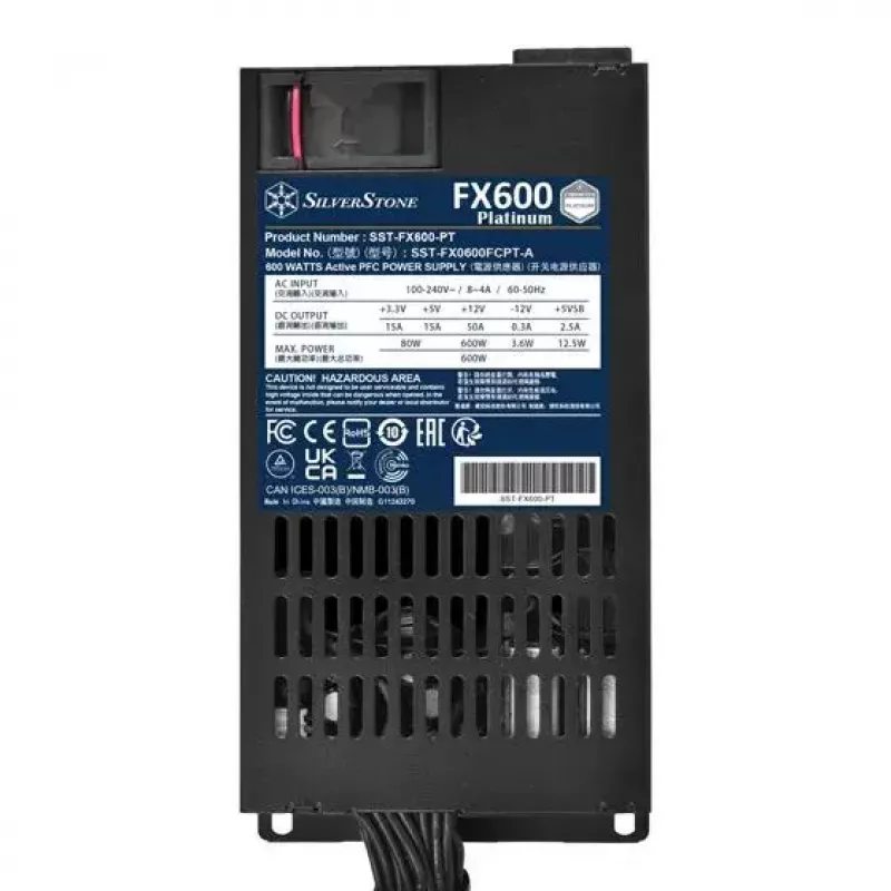 Fuente de alimentación Silverstone FX600 Platinum 600 W
