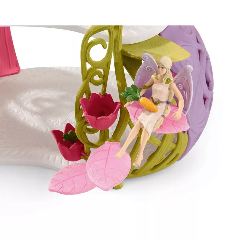 schleich BAYALA Casa de flores brillante con unicornios, lago y establo