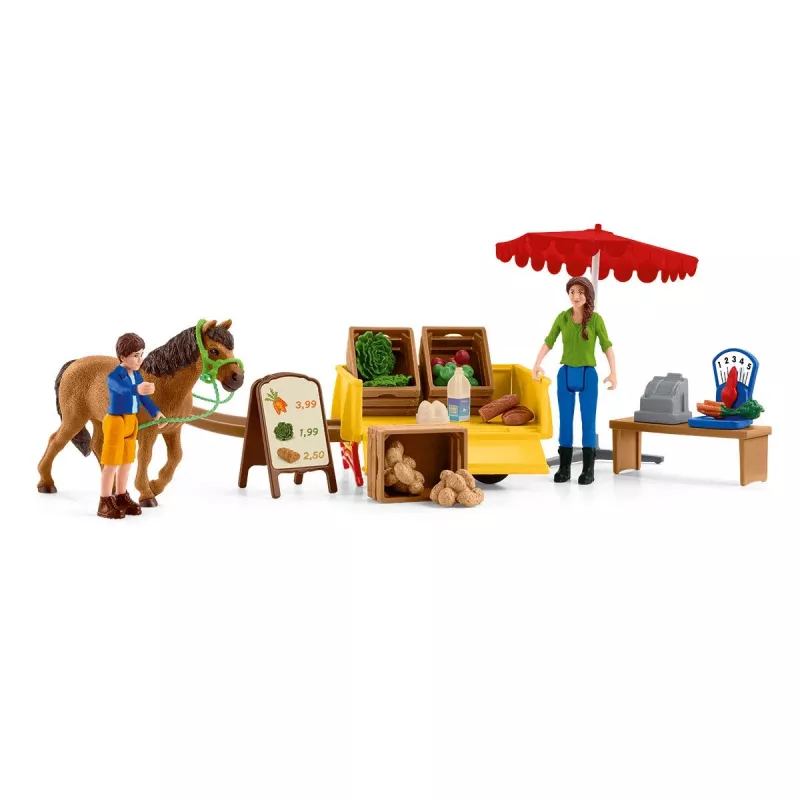 Puesto de granja móvil Schleich Farm Life Sunny Day 42528