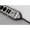 Regleta de enchufes Brennenstuhl 1153590610 2 m 6 salidas AC para interior negro plata