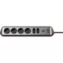 Regleta de enchufes Brennenstuhl 1153590610 2 m 6 salidas AC para interior negro plata