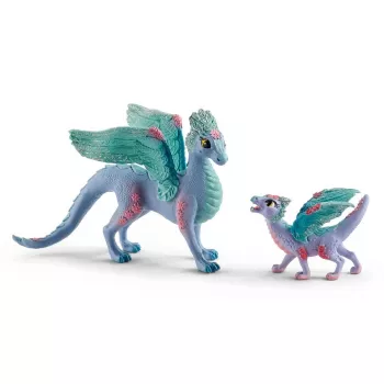 Figura Schleich BAYALA dragón Blossom madre y cría