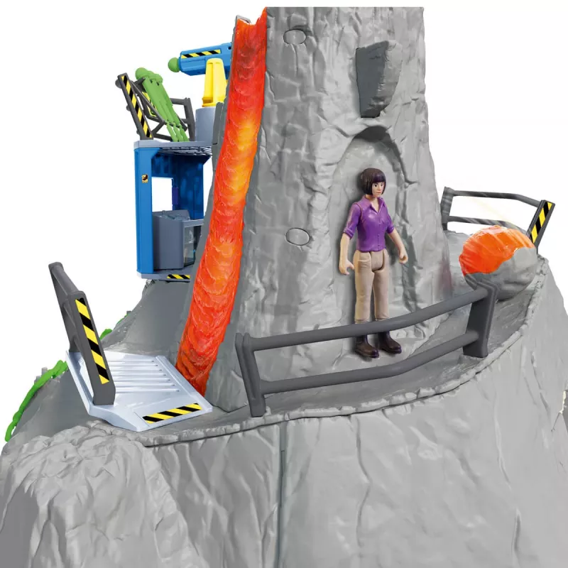 Schleich Dinosaurio campamento base de expedición al volcán multicolor 42564