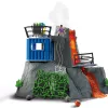 Schleich Dinosaurio campamento base de expedición al volcán multicolor 42564