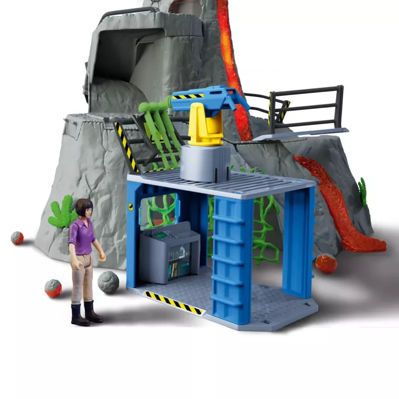 Schleich Dinosaurio campamento base de expedición al volcán multicolor 42564