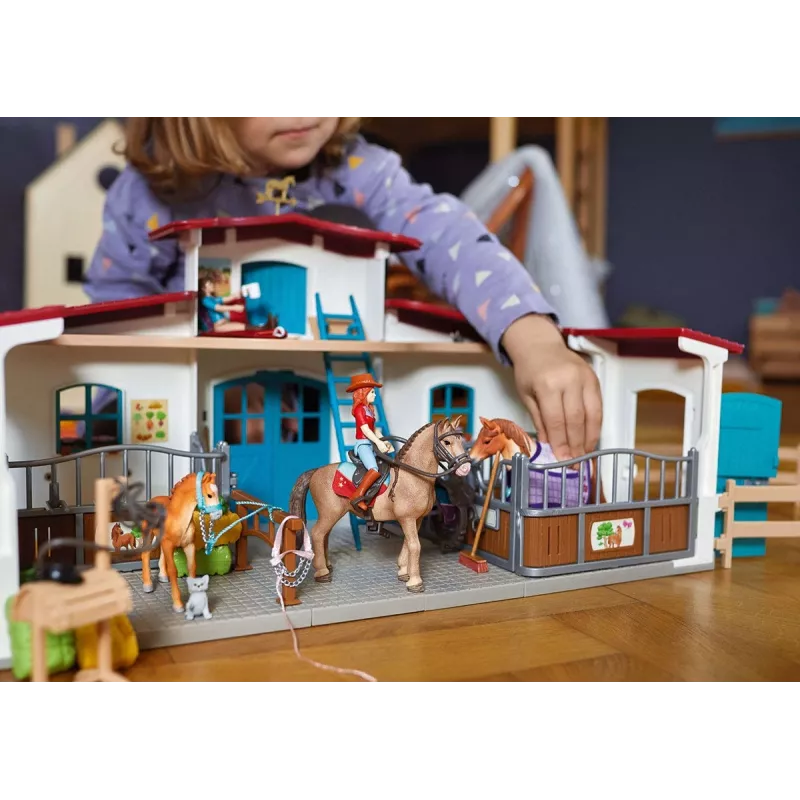 schleich HORSE CLUB Reitzentrum am See, granja, establo, caballos, 5 años, multicolor, plástico