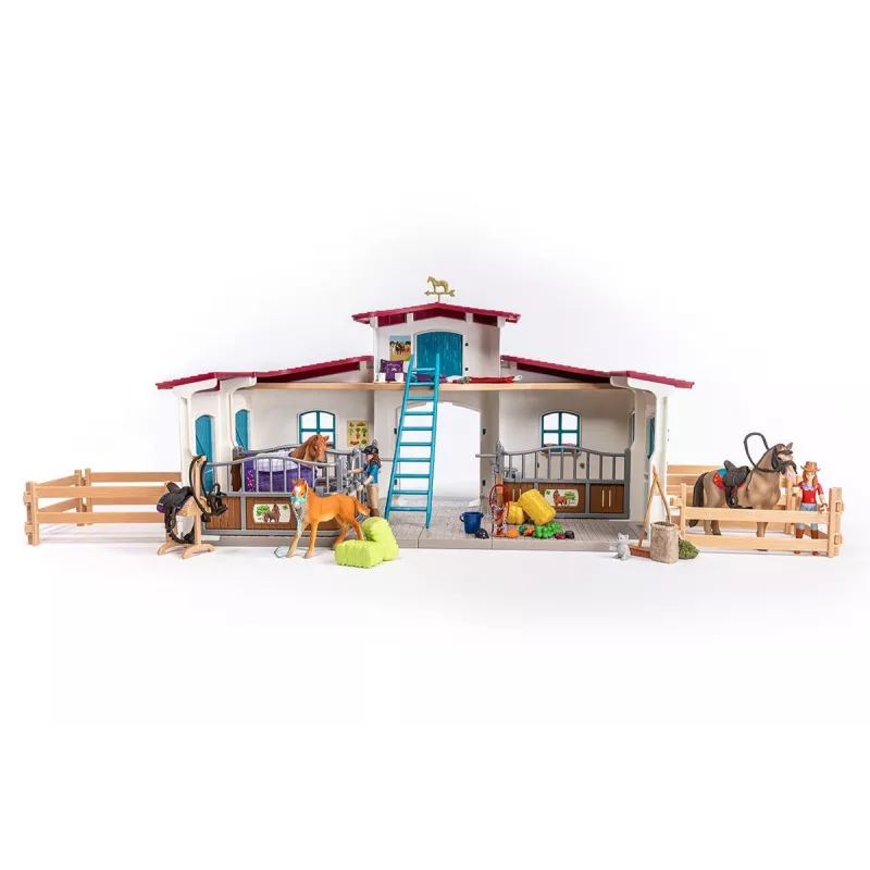schleich HORSE CLUB Reitzentrum am See, granja, establo, caballos, 5 años, multicolor, plástico