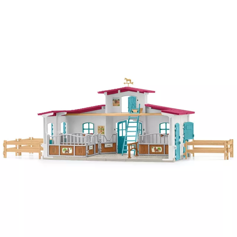 schleich HORSE CLUB Reitzentrum am See, granja, establo, caballos, 5 años, multicolor, plástico