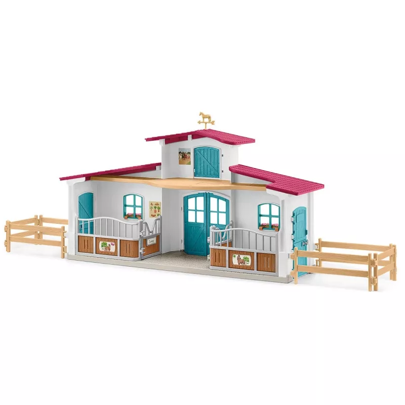 schleich HORSE CLUB Reitzentrum am See, granja, establo, caballos, 5 años, multicolor, plástico