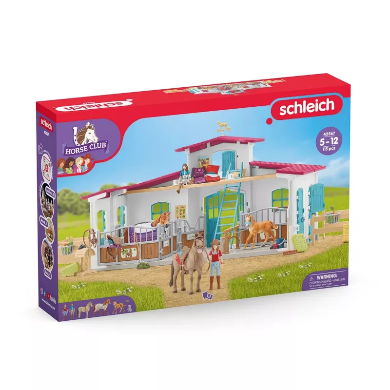 schleich HORSE CLUB Reitzentrum am See, granja, establo, caballos, 5 años, multicolor, plástico