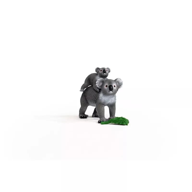 Schleich WILD LIFE Koala madre con cría 42566 verde grisáceo