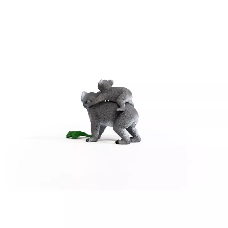Schleich WILD LIFE Koala madre con cría 42566 verde grisáceo