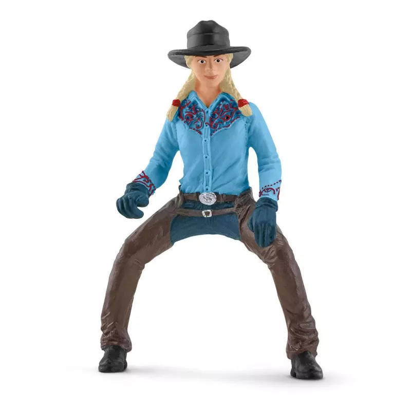 schleich Cowgirl Team Roping Fun, 3 años, multicolor