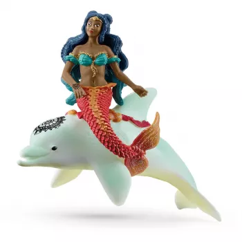 schleich Isabelle auf dem Delfin, 5 años, multicolor