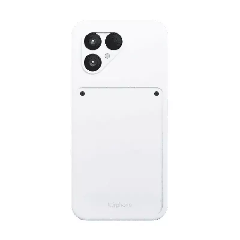 Fairphone 6 funda protectora F6CASE-1WH-WW1, plástico reciclado, Cloud White