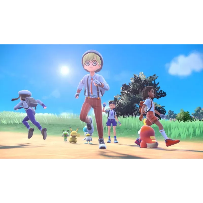 Nintendo Switch Pokémon Púrpura estándar alemán, neerlandés, inglés, español, francés, italiano, japonés, coreano Nintendo Switch