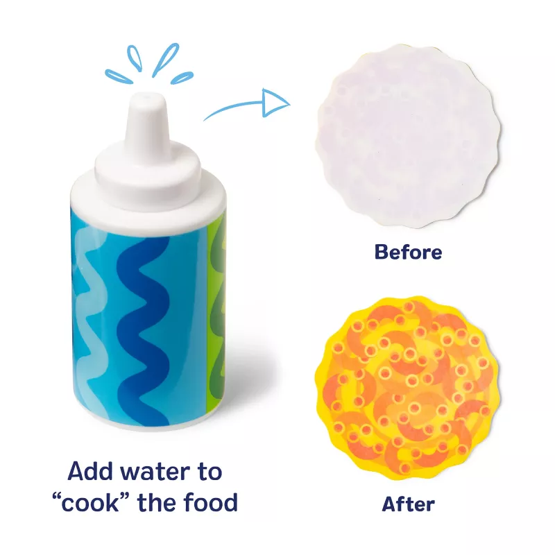 Melissa & Doug Simmer & Stir set de juego de cocina con comida de juguete Water WOW Color Reveal, juguete preescolar a partir de 3 años