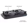 Sistema de refrigeración Alphacool 24831 silicona negro ventilador de 14 cm