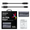 ADATA SE880 500 GB USB Type-C 3.2 Gen 2 (3.1 Gen 2) Wi-Fi gris