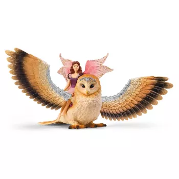 schleich BAYALA Hada volando sobre búho Glam, 5 año(s), elfos del sol, unicornios y hadas, multicolor, plástico