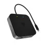 ICY BOX DockingStation USB4® 7 en 1 con salida de vídeo dual, con cable, USB4, 60 W, 3,5 mm, 10,100,1000 Mbit/s, antracita