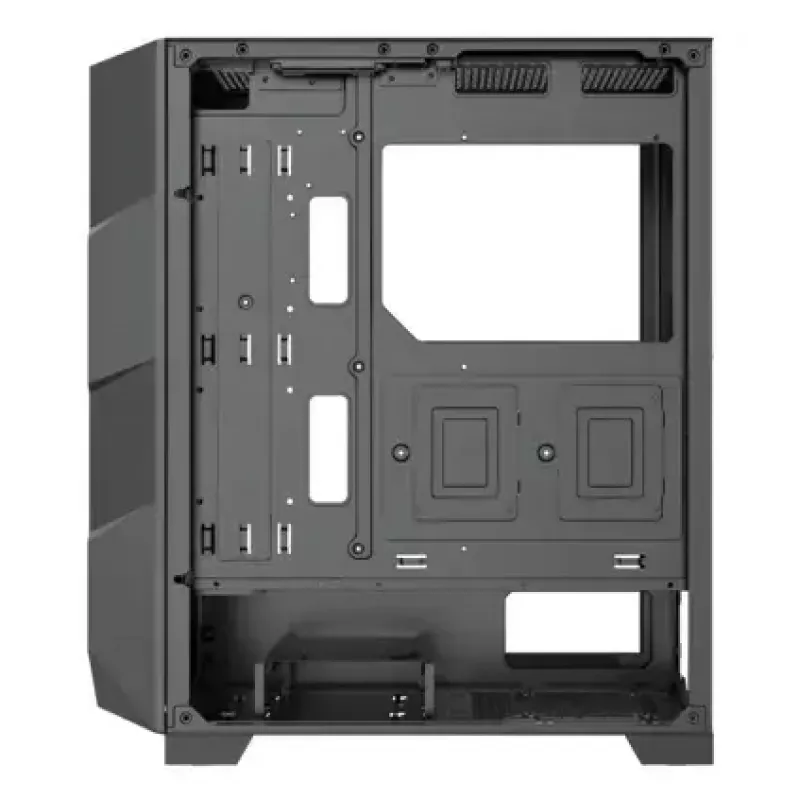 Caja de PC Midi Tower XILENCE Performance A+ BREEZE II — negra, cristal templado, compatible con ATX/Micro‑ATX/Mini‑ITX, 3x140mm frontal, 1x120mm trasero