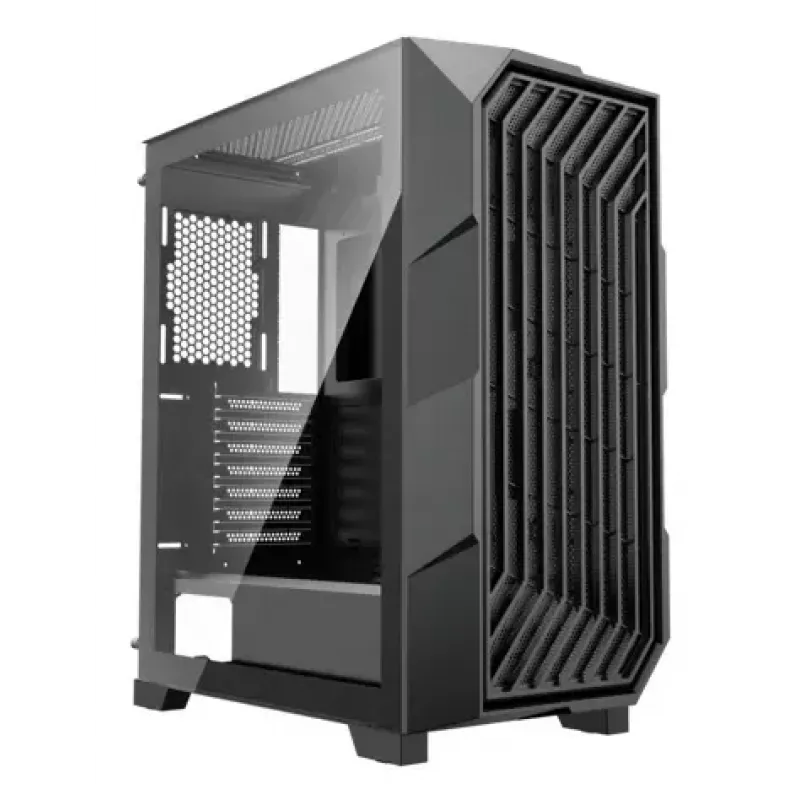 Caja de PC Midi Tower XILENCE Performance A+ BREEZE II — negra, cristal templado, compatible con ATX/Micro‑ATX/Mini‑ITX, 3x140mm frontal, 1x120mm trasero