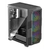 Caja de PC Midi Tower XILENCE Performance A+ BREEZE II — negra, cristal templado, compatible con ATX/Micro‑ATX/Mini‑ITX, 3x140mm frontal, 1x120mm trasero