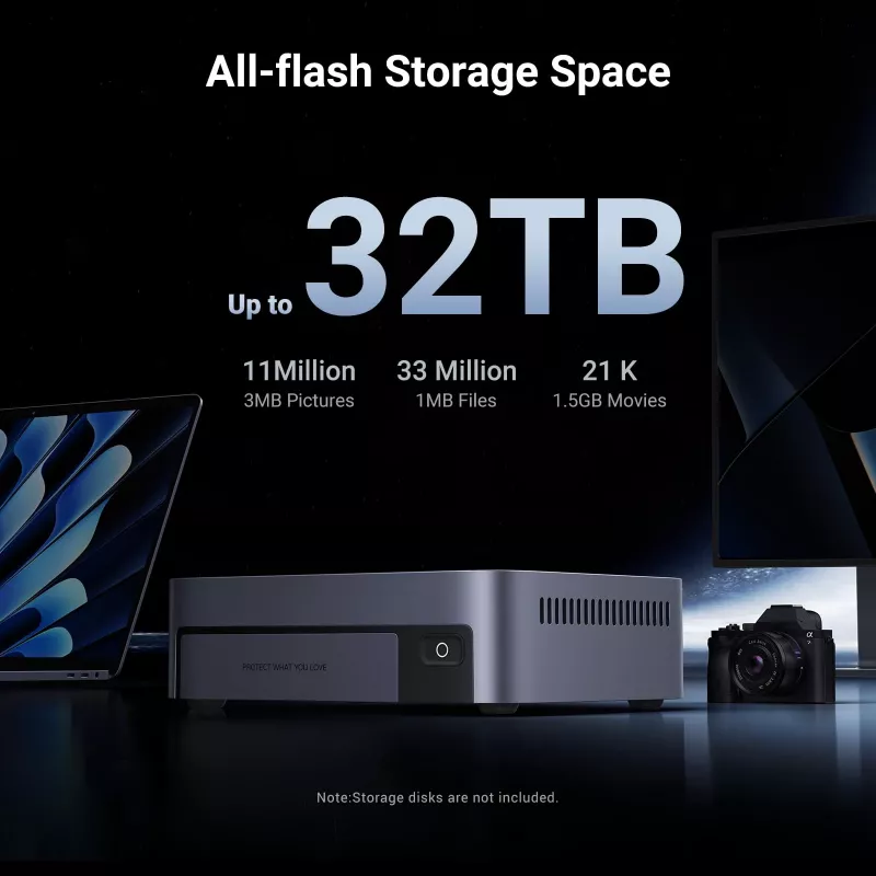 Ugreen DXP480T Plus NAS Desktop Intel® Core™ i5 8 GB DDR5 gris