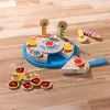 Melissa & Doug tarta de cumpleaños – alimento de juguete de madera con decoraciones intercambiables y 7 velas