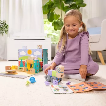 Melissa & Doug MDT BBN Blockables Town Pyst GML, 2 año(s), 73 uds., plástico, madera