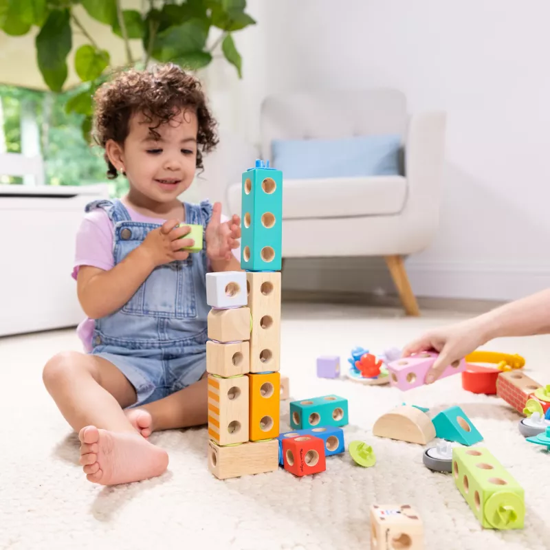 Melissa & Doug MDT BBN Blockables Town Pyst GML, 2 año(s), 73 uds., plástico, madera