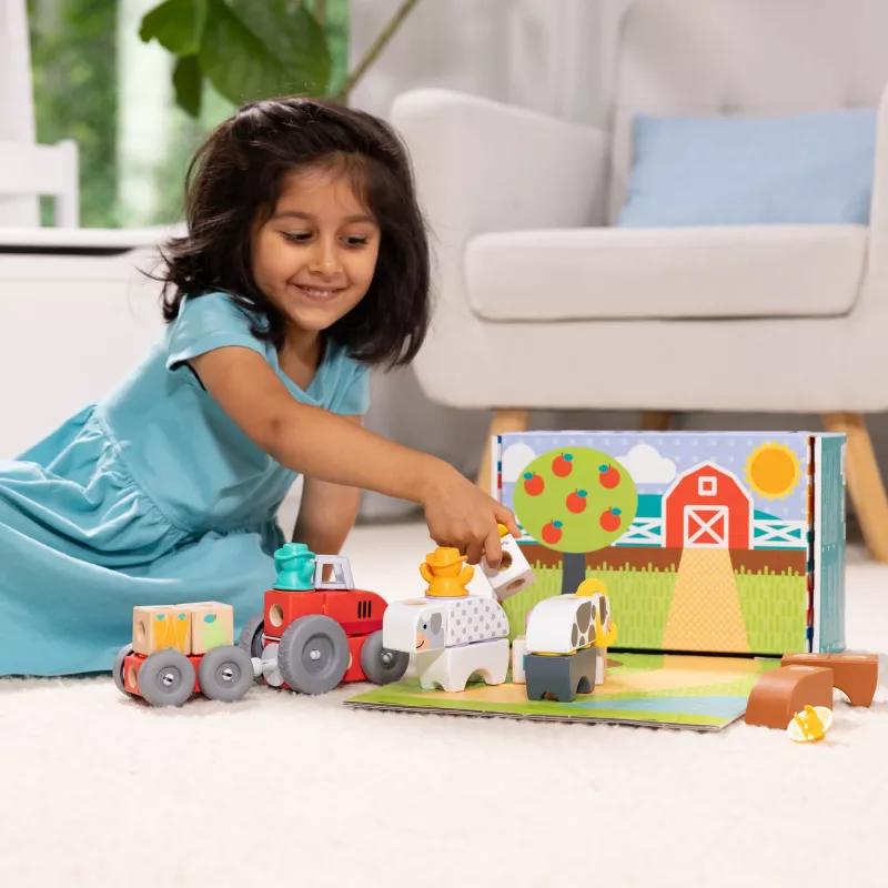 Melissa & Doug MDT BBN Blockables Farm GML, 2 año(s), 56 uds., plástico, madera