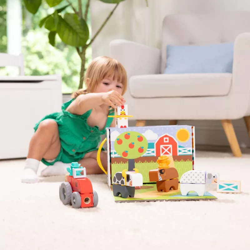 Melissa & Doug MDT BBN Blockables Farm GML, 2 año(s), 56 uds., plástico, madera