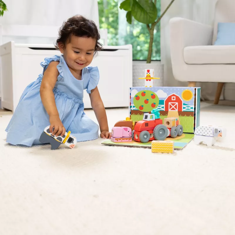 Melissa & Doug MDT BBN Blockables Farm GML, 2 año(s), 56 uds., plástico, madera