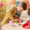 Kinetic Sand, SquishPizza set de juego de horno de pizza que crece, regalos creativos de Pascua, incluye 1 lb de arena moldeable y 5 herramientas, manualidades de alimentos de juguete para niños