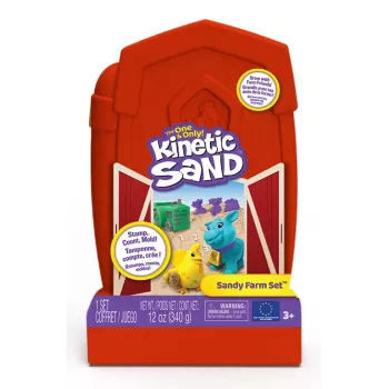 Spin Master Kinetic Sand - Sandy Farm Set, arena de juego