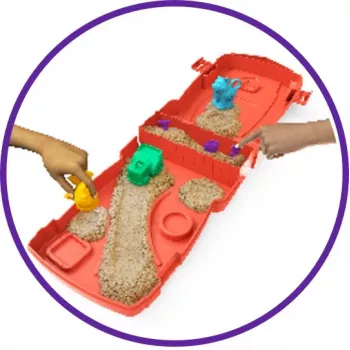 Spin Master Kinetic Sand - Sandy Farm Set, arena de juego