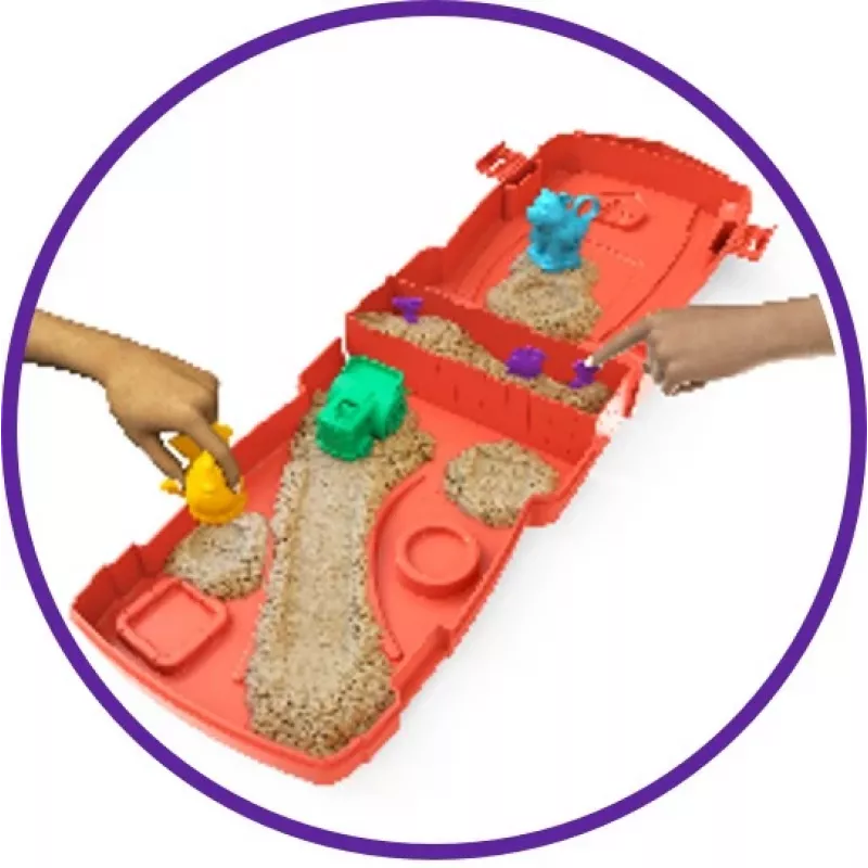Spin Master Kinetic Sand - Sandy Farm Set, arena de juego